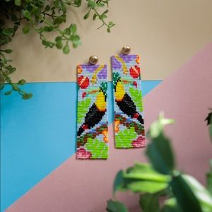 Toucan Loom Stud Dangles